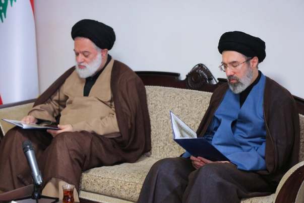 حضور فرزندان حضرت آیتالله خامنهای در دفتر حزبالله لبنان