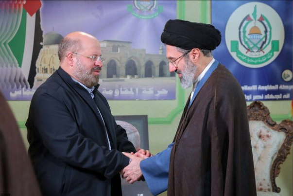 حضور+فرزندان+رهبر+انقلاب+در+دفتر+حماس+در+تهران