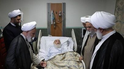 نمایندگان رهبر انقلاب از آیت‌الله نوری همدانی عیادت کردند