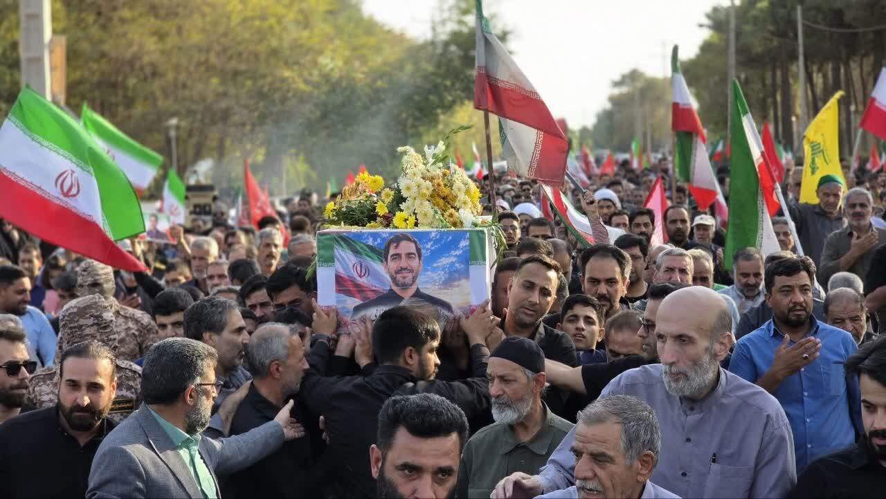 بدرقه باشکوه شهید محمدمهدی رضایی در یزد+فیلم
