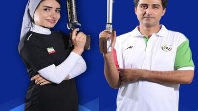 Iran pair win 10m air pistol mixed bronze in Asian c'ships