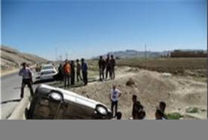 دو کشته در واژگونی مرگبار پژو در جاده کاشان- موته