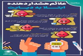 اینفوگرافی: علائم هشدار دهنده ابتلا به دیابت