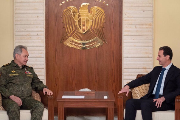 Russian Defense Minister meets with Syrian President in Damascus