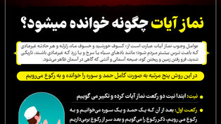 نوراینفو | نماز آیات چگونه خوانده می‌شود؟