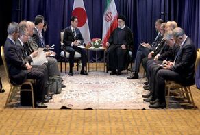 Iran's president meeting with Japan's PM