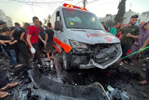 Ambulances that exposed the lies of the Zionists about Gaza’s Baptist hospital!