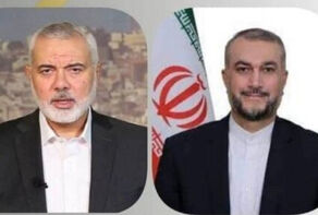 Amir-Abdollahian and Ismail Haniyeh talk about Palestine