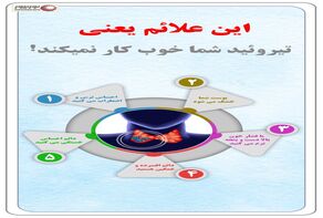 نوراینفو | این علائم یعنی تیروئید شما درست کار نمیکند!