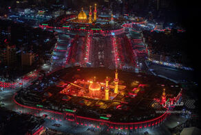 عشاق الإمام الحسين (ع) يزينون ليلة 