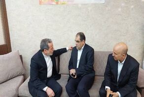 FM Araghchi visits Iran envoy to Lebanon at hospital