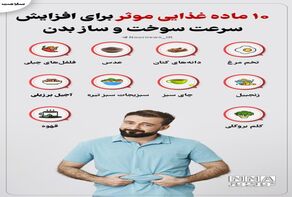 نوراینفو | 10 ماده غذایی موثر برای افزایش سرعت سوخت و ساز بدن