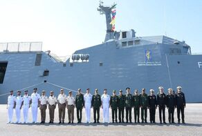 IRGC Navy vessels dock at UAE Khalid Port