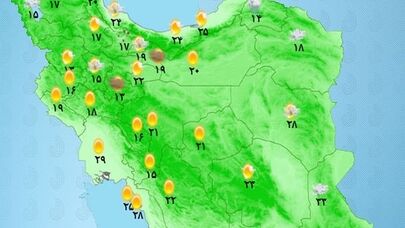 وضعیت آب و هوا امروز یکشنبه 26 فروردین ماه + وضعیت استانها