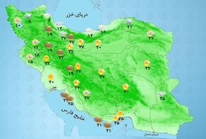 وضعیت آب و هوا امروز 27 فروردین ماه +وضعیت استان‌ها