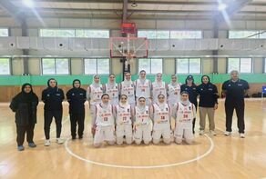 Iranian women's basketball team win Chinese team Guang Dong