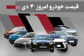 قیمت خودرو داخلی و خارجی امروز پنجشنبه 4 دی 1404+ جدول