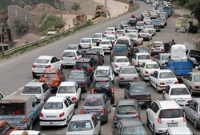 ترافیک سنگین در محورهای چالوس و هراز