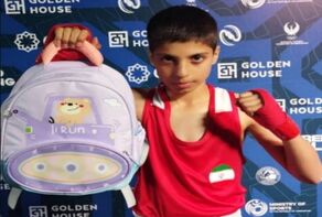 A Young Iranian Boxer Wins Gold Medal in Memory of the Minab Kids