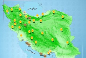 وضعیت آب و هوا امروز سه شنبه 19 خرداد 1405 + وضعیت استانها