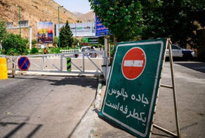 ترافیک سنگین در چالوس؛ تردد در این جاده یکطرفه است