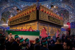 گزارش تصویری| تشییع تاریخی رهبر شهید انقلاب در کربلا