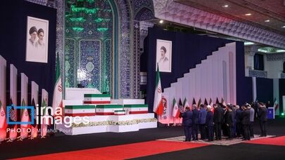 مراسم الوداع مع جثمان قائد الثورة الإسلامية الشهيد (رض)