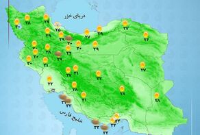 وضعیت آب و هوا امروز شنبه 28 شهریور 1405 ؛ بارش پراکنده در شمال کشور + وضعیت استانها