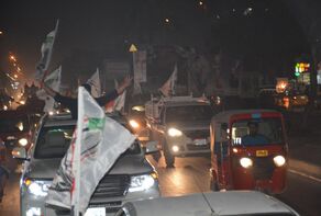 مظاهرات مؤيدة للحشد الشعبي في بغداد (صور)