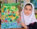 دختر ۱۰ ساله خوزستانی برنده جایزه ویژه یونیسف در رقابت جهانی نقاشی شد
