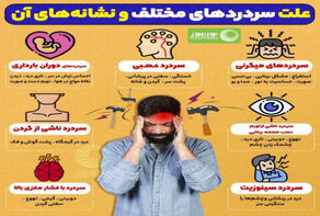 علت سردردهای مختلف و نشانه های آن