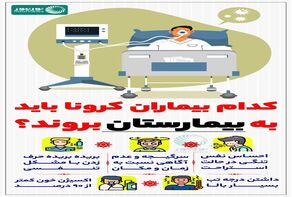 کدام بیماران کرونا باید به بیمارستان بروند؟
