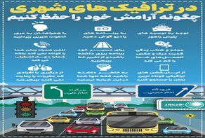 اینفوگرافی: در ترافیک‌های شهری چگونه آرامش خود را حفظ کنیم