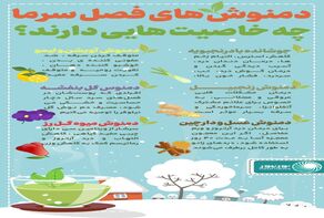 اینفوگرافی: دمنوش‌های فصل سرما چه خاصیت‌هایی دارند؟