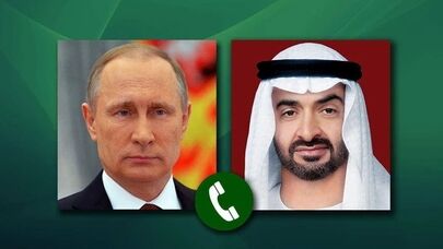 پوتین و رئیس امارات درباره تحولات خلیج فارس و عرضه گازوئیل به آمریکا گفت‌وگو کردند