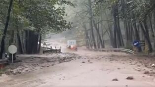 جاده عباس‌آباد ـ کلاردشت زیر هجوم آب و گل‌ولای؛ ایمن‌سازی همچنان ناتمام است