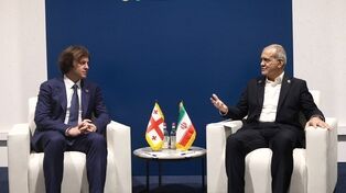 Iranian president, Georgian PM discuss bilateral ties