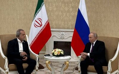 پزشکیان و پوتین در ترکمنستان باهم دیدار کردند